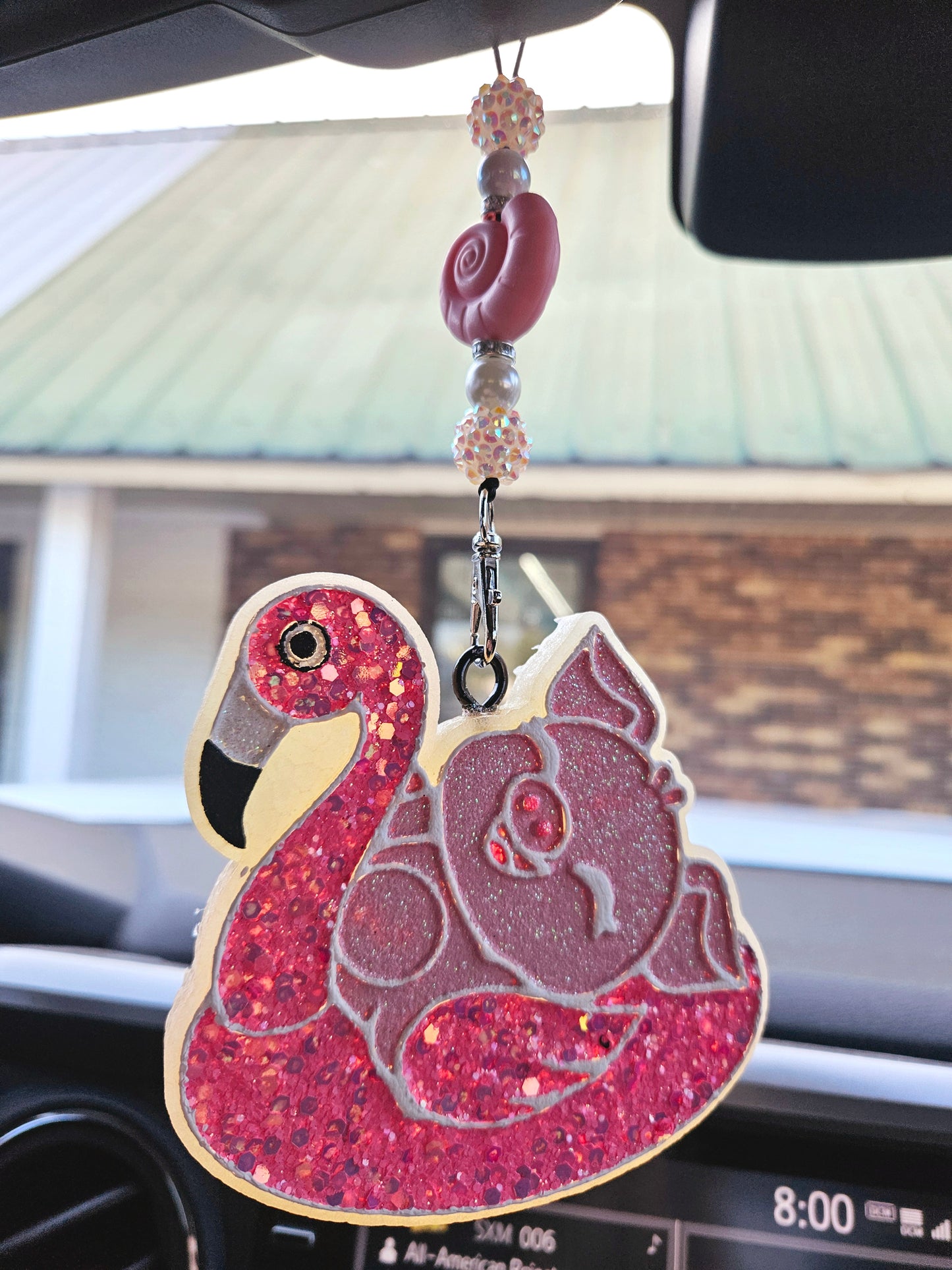 Flamingo Pig Car Freshie