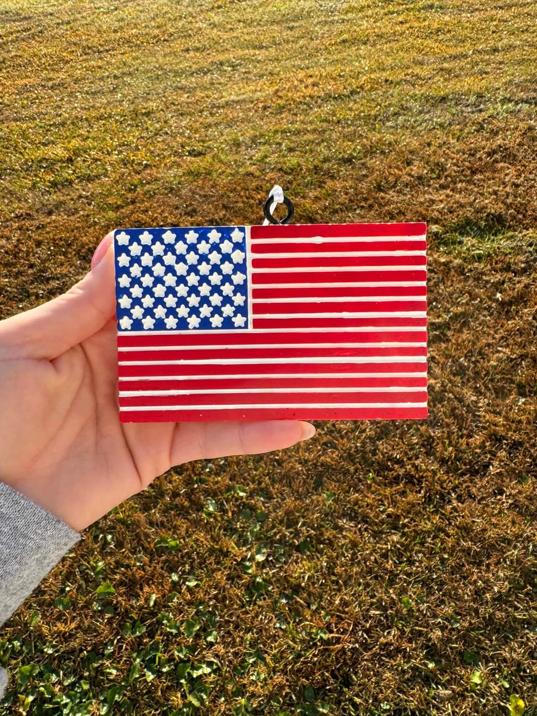 American Flag Car Freshie