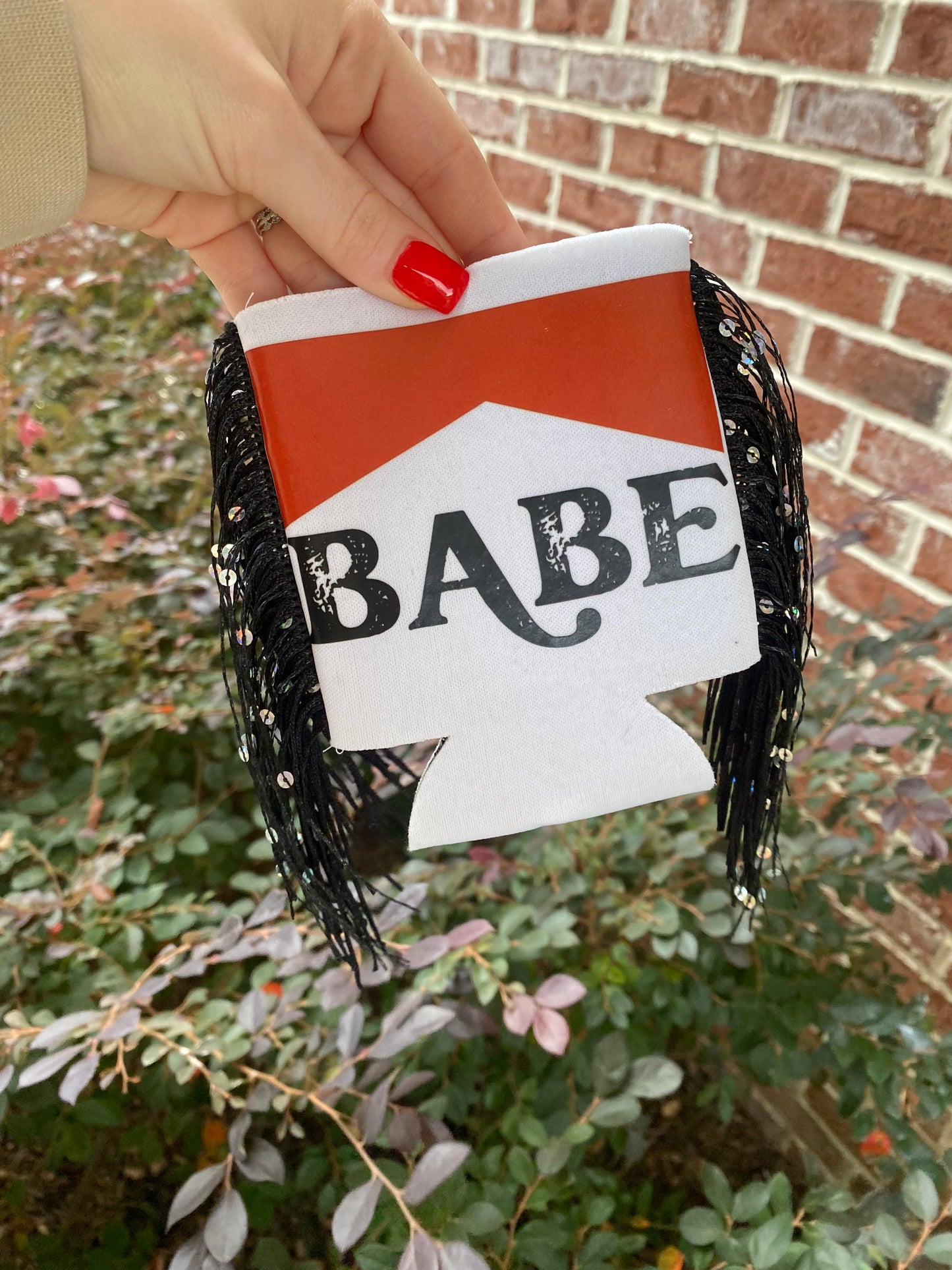 Babe Fringe Detail Koozie