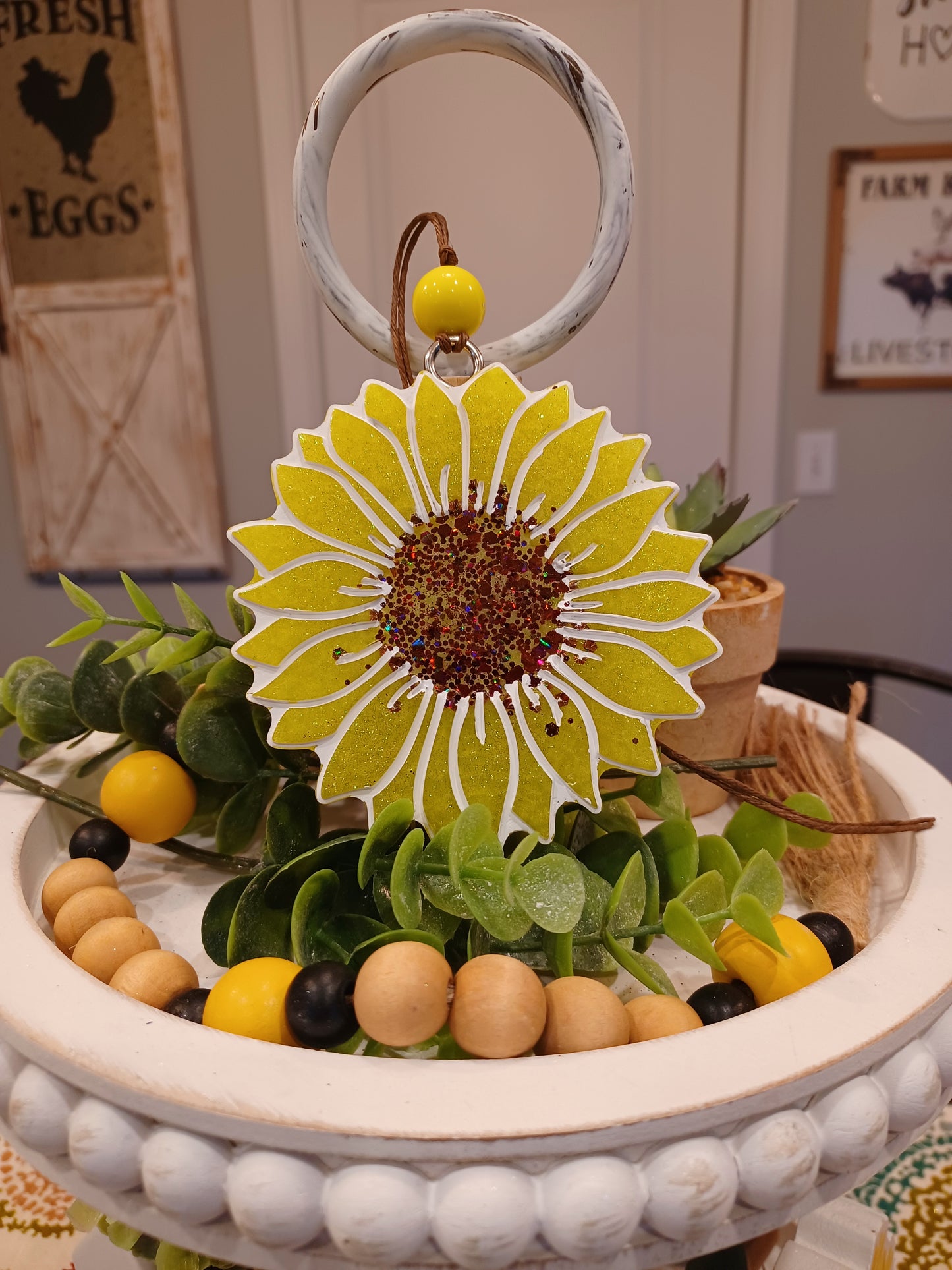 Sunflower Car Freshie