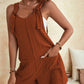 Scoop Neck Romper with Pockets