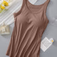 Round Neck Tank Top with Bra