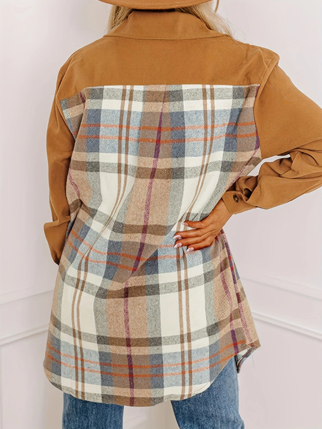 Plaid Long Sleeve Jacket