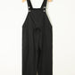 Drawstring Wide Strap Overalls with Pockets