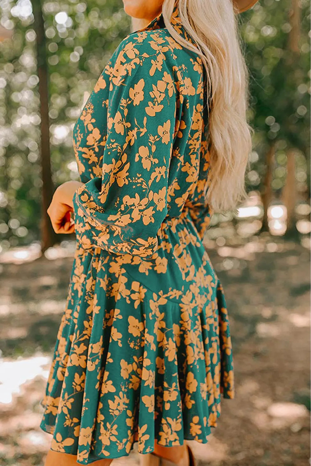 Fall Floral Dress