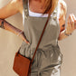 Drawstring Wide Strap Overalls with Pockets