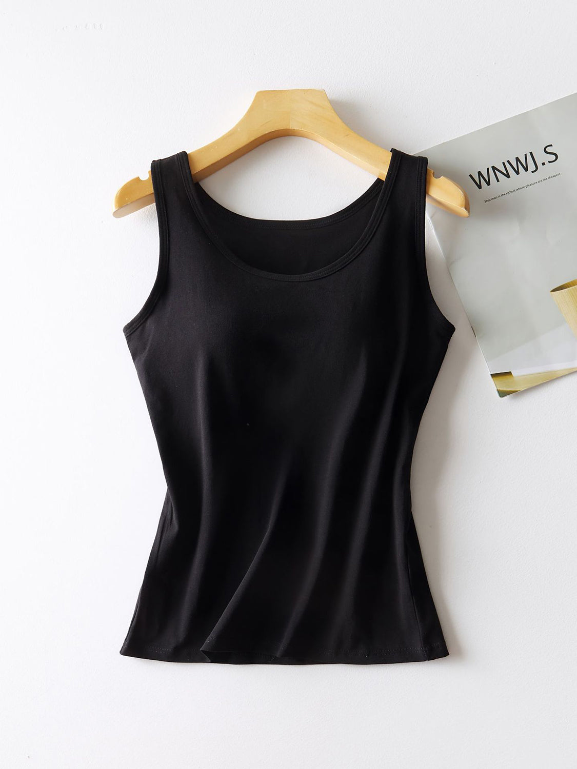 Round Neck Tank Top with Bra