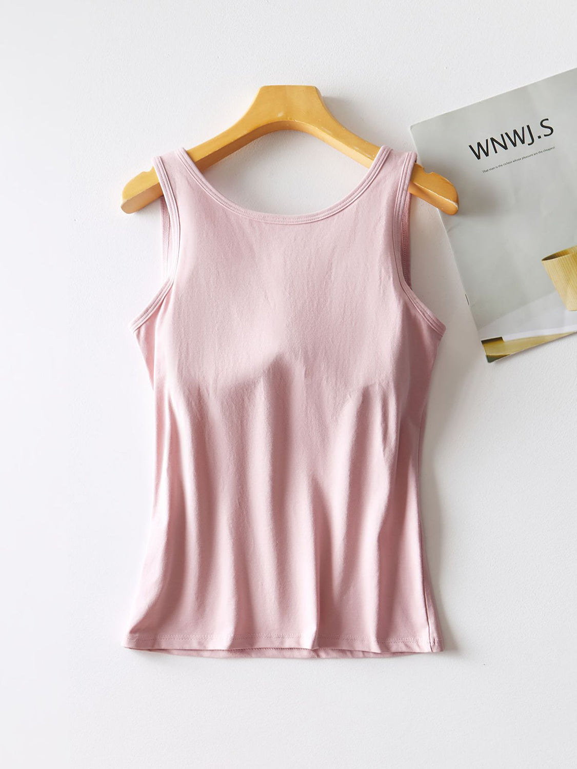 Round Neck Tank Top with Bra