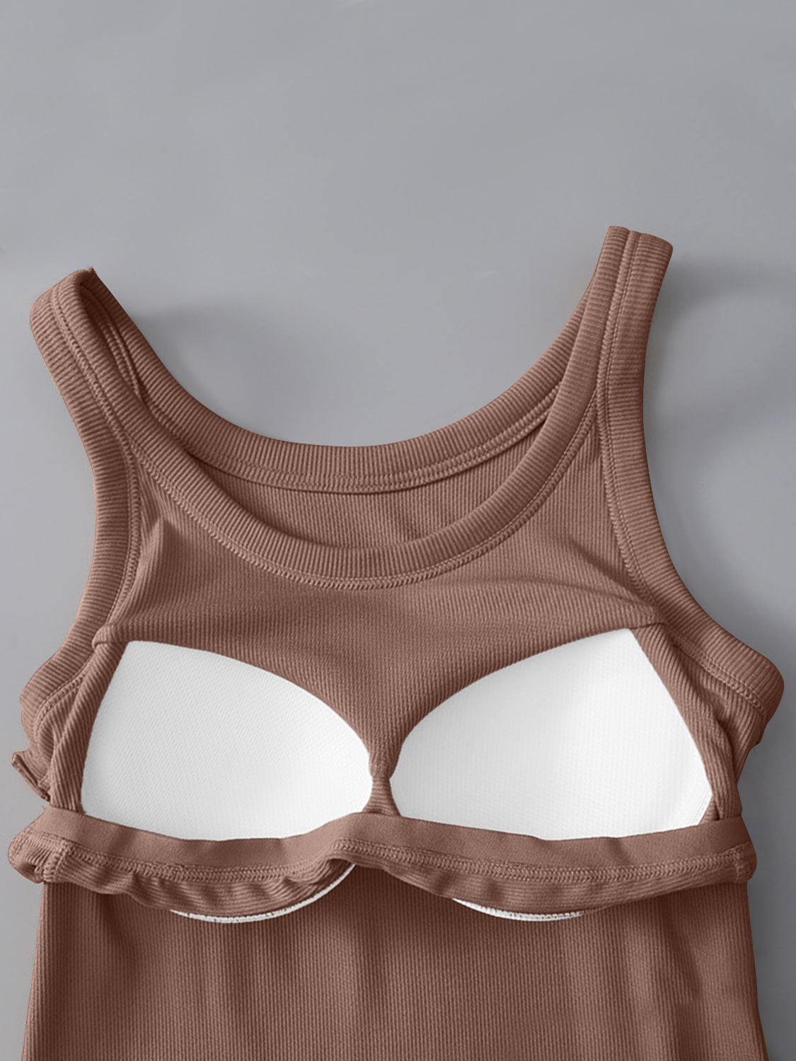 Round Neck Tank Top with Bra