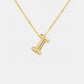 Gold-Plated Bubble Initial Necklace (A-J)