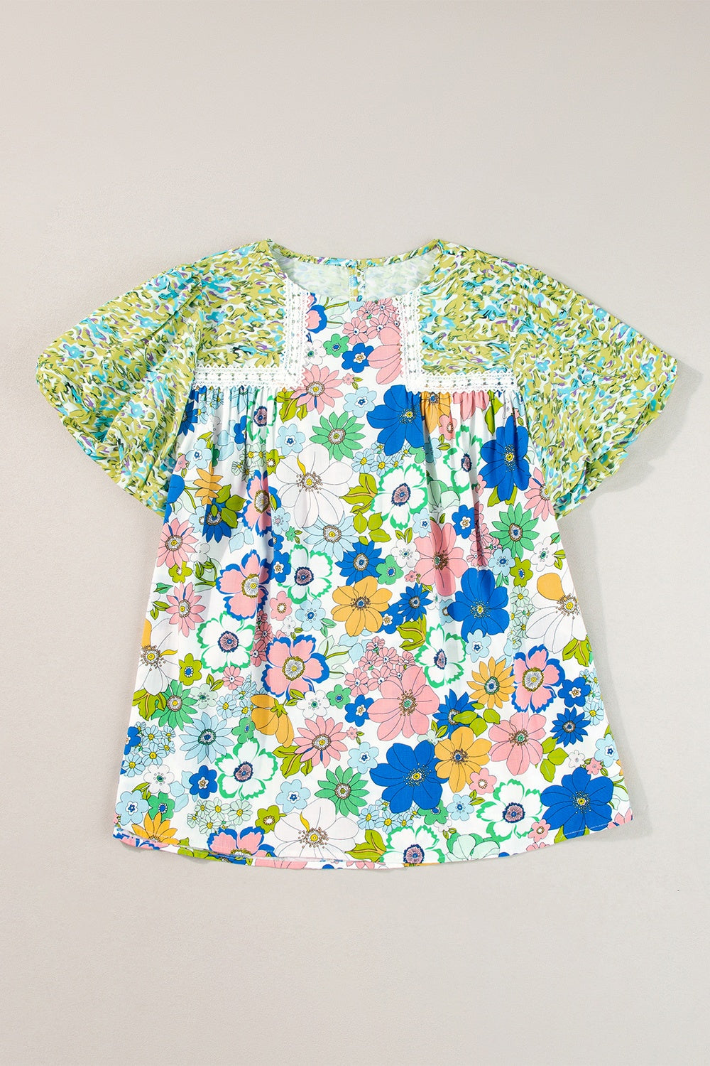 Floral Puff Sleeve Blouse