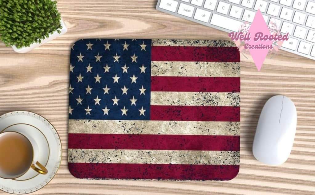 American Flag Mouse Pad