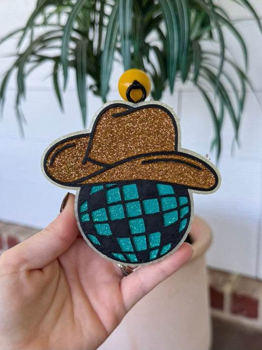 Cowboy/Cowgirl Disco Car Freshie