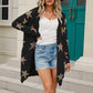 Angel Wings Star Open Front Long Sleeve Cardigan