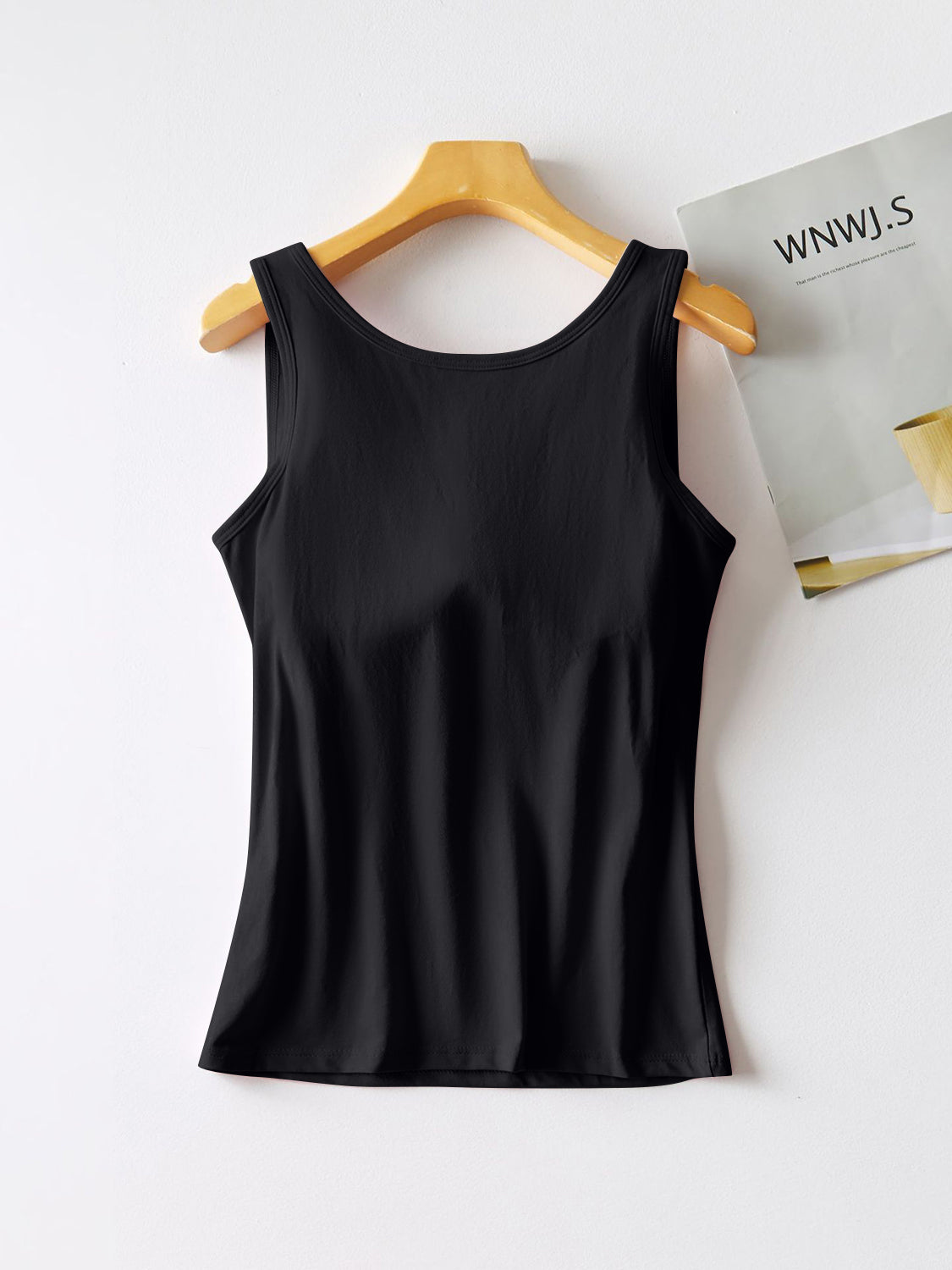 Round Neck Tank Top with Bra