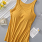 Round Neck Tank Top with Bra