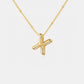 Gold-Plated Bubble Initial Necklace (T-Z)