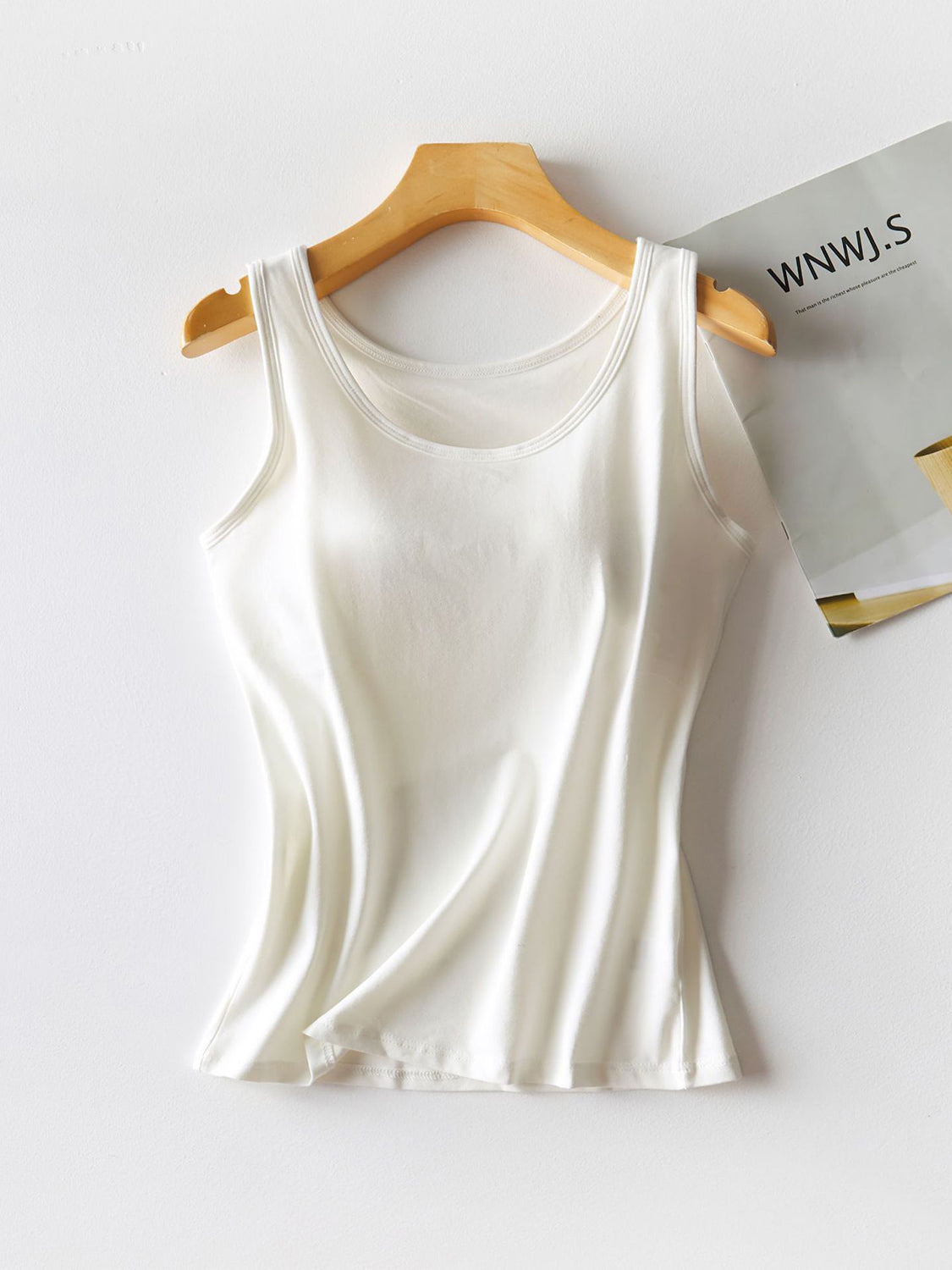 Round Neck Tank Top with Bra