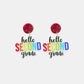 Hello Grade Acrylic Dangle Earrings