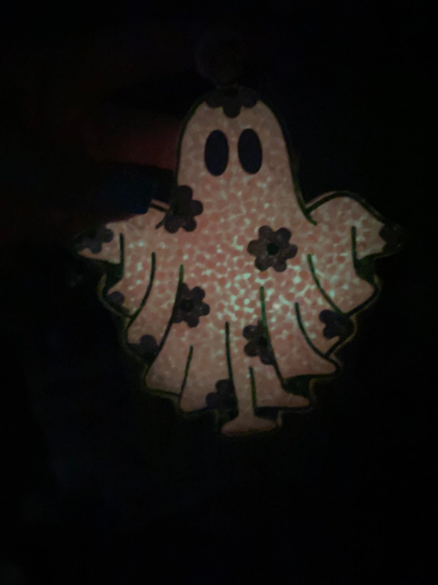 Glow In The Dark Flower Ghost Car Freshie