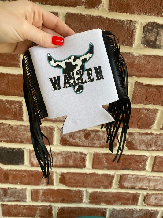 Wallen Bull Fringe Detail Koozie