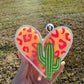 Leopard Heart Cactus Car Freshie
