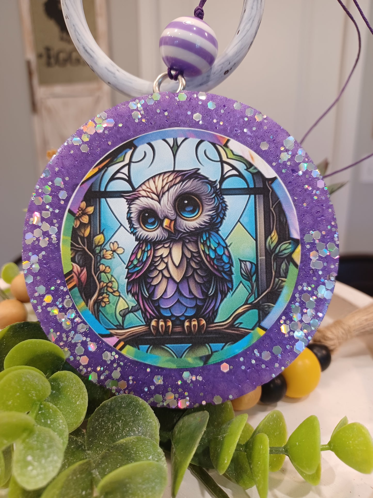 Colorful Owl Car Freshie