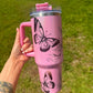 Butterfly Floral 40 oz. Tumbler