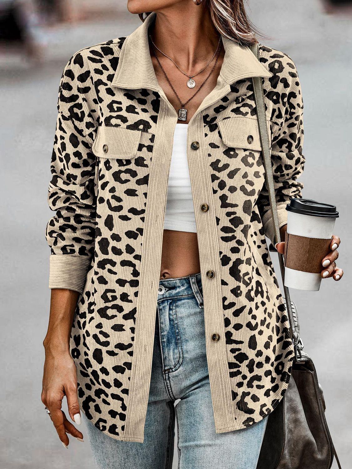 Casual Leopard Jacket