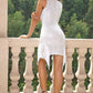 Fringe Fashion White Dress