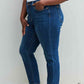 Judy Blue Aila Regular Full Size Mid Rise Cropped Relax Fit Jeans