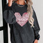 Heart Sequin Sweatshirt