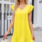 Moonlight In Full Flutter Sleeve Dress