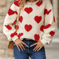 Hearts Fuzzy Sweatshirt