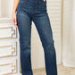 Judy Blue Elastic Waistband Slim Bootcut Jeans