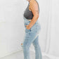 Judy Blue Melina Full Size Distressed Straight Leg Overalls