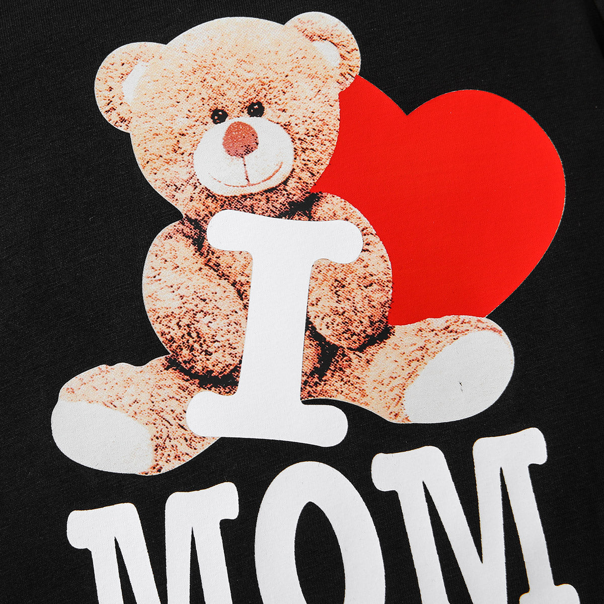 I Love Mom Bear Onesie