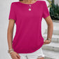 Beads Trim Back Twisted Blouse