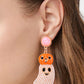 Pumpkin Ghost Dangle Earrings