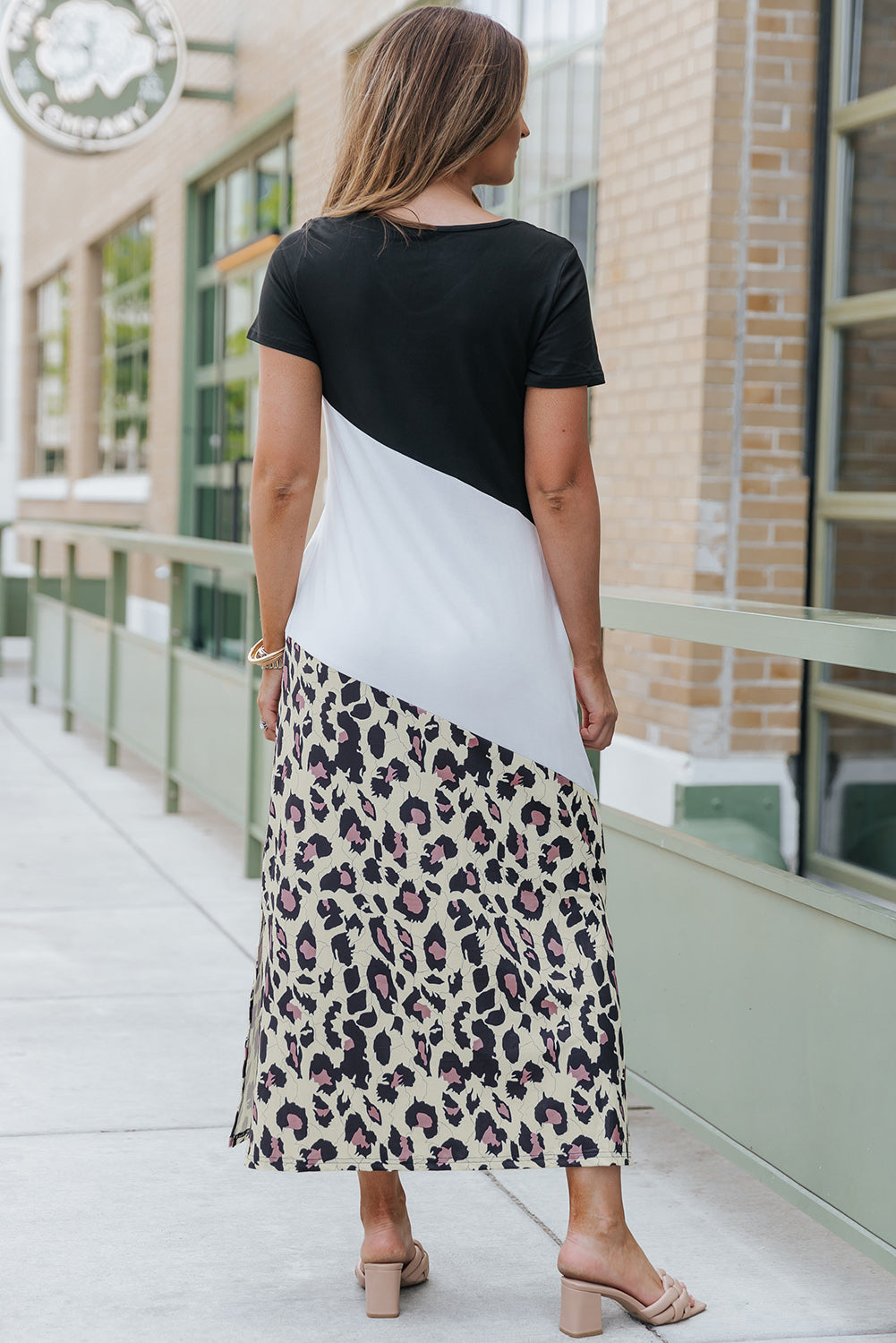 Leslie's Style Leopard Slit Dress