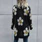 Floral Smiley Face Cardigan