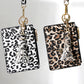Leopard Tassel Keychain with Wallet
