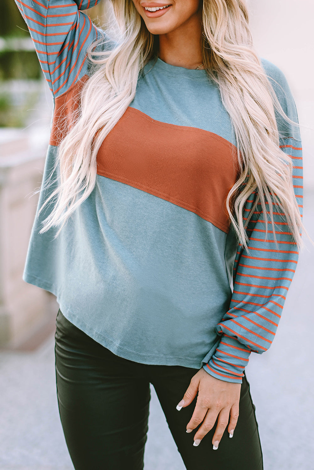 Misty Blue Or Coral Stylish Top